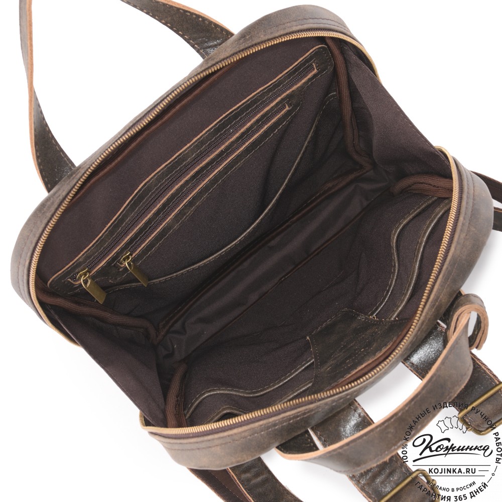  Кожаный рюкзак "Артур" (коричневая наппа) 